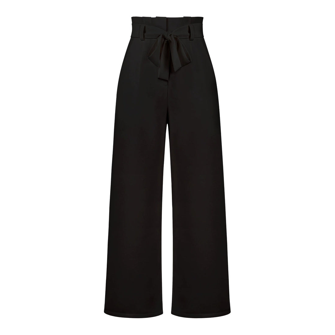 Tie Waist High-Waisted Trousers for women
