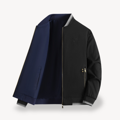 Men’s Reversible Formal Collar Bomber Jacket