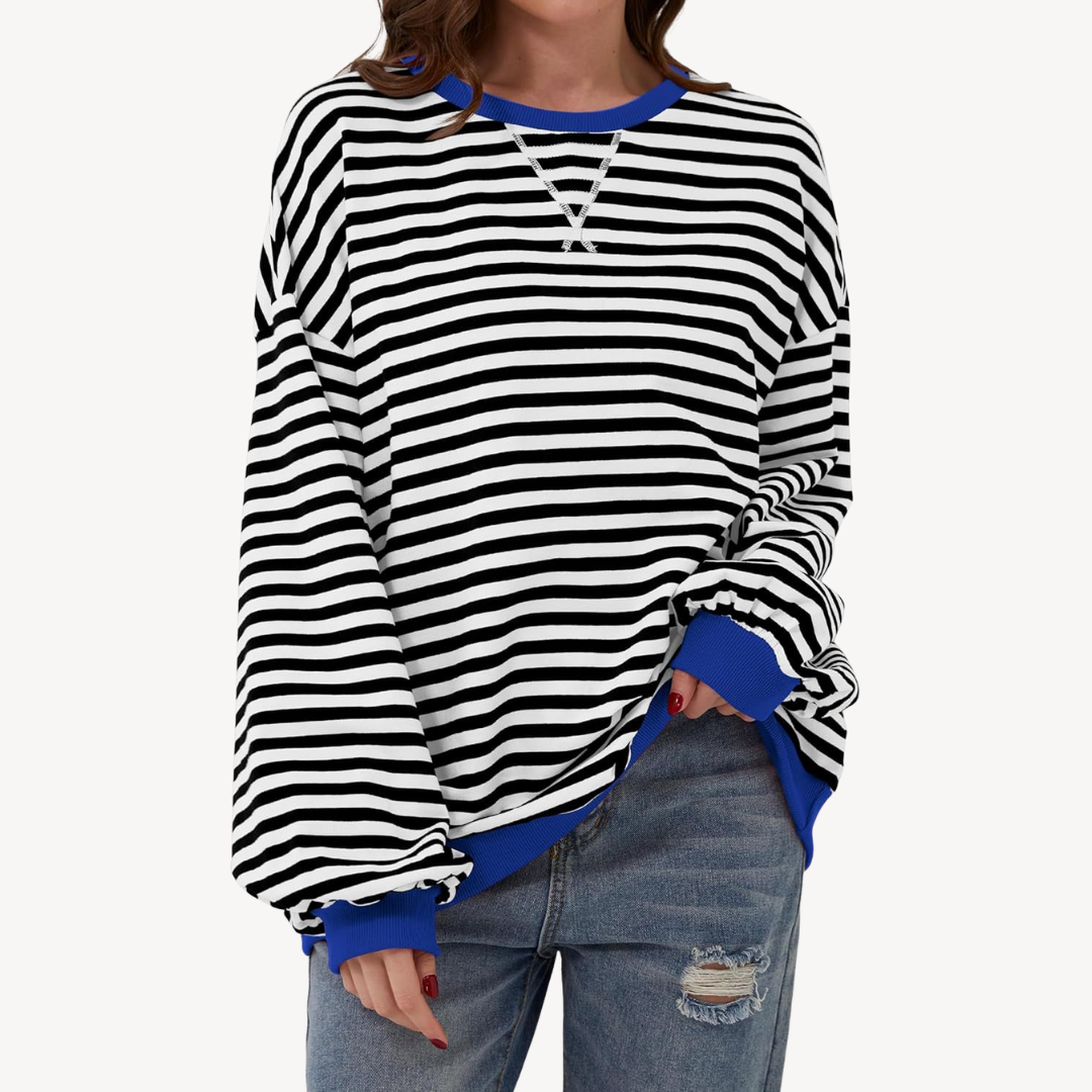 Women's Striped Long Sleeve Top