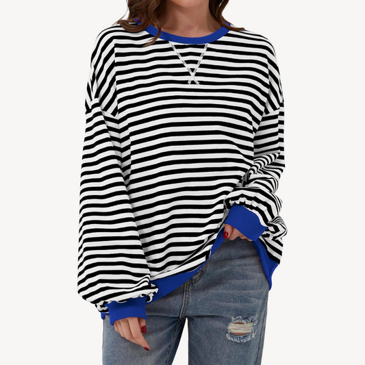 Women's Striped Long Sleeve Top