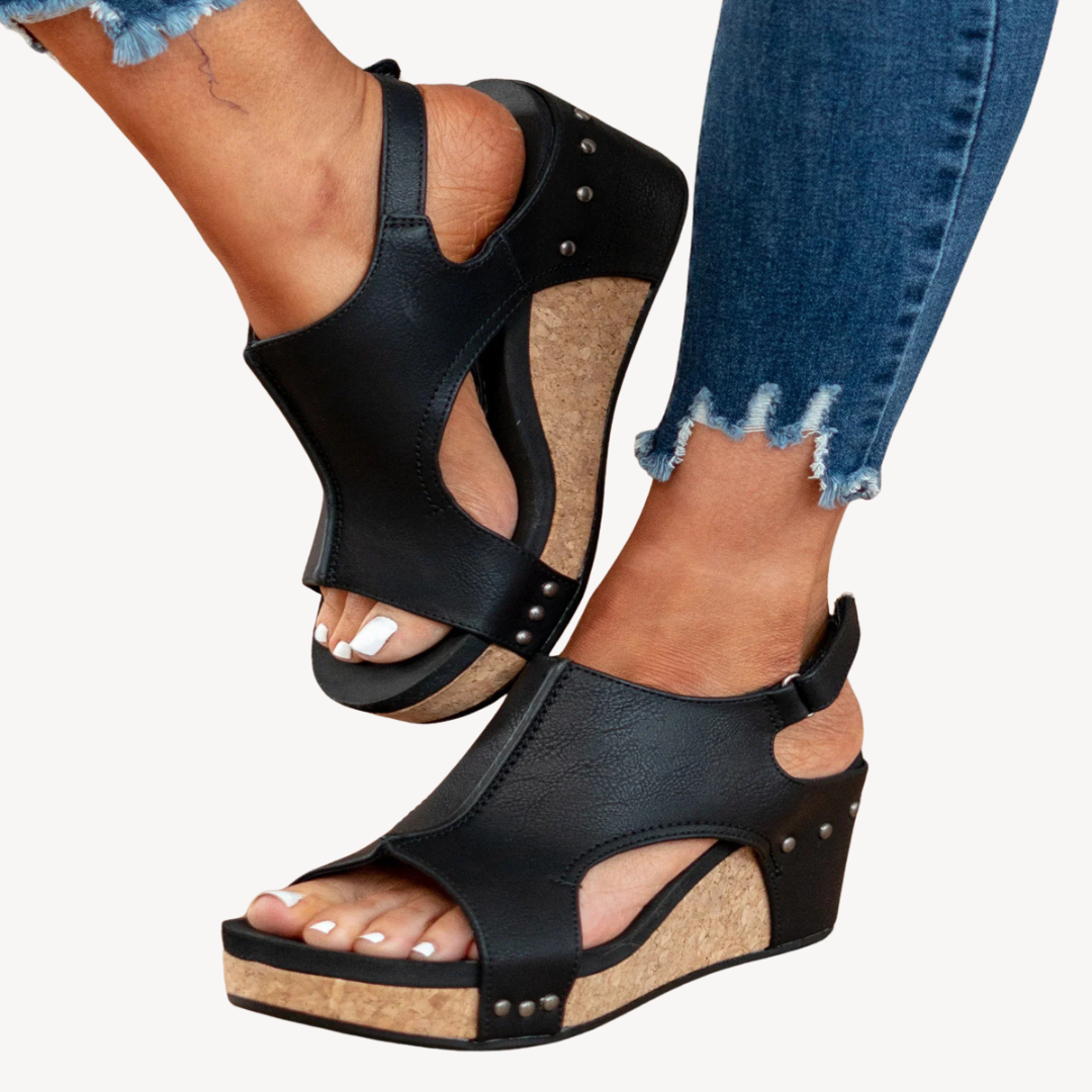 Women's Wedge Comfort Ankle Strap Sandals