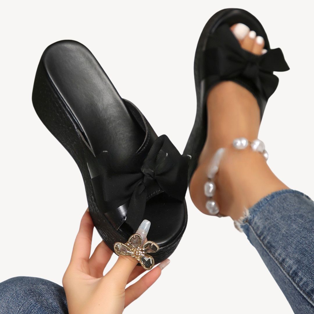 Women's Orthopedic Bow Knot Wedge Sandals