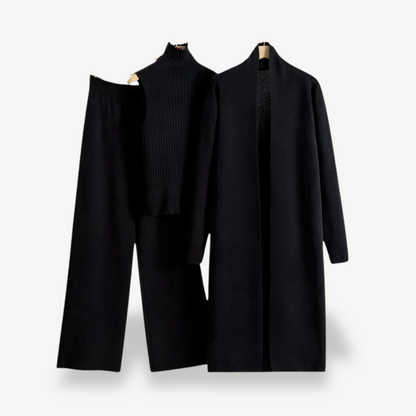 Women’s Ribbed Knit 3-Piece Set