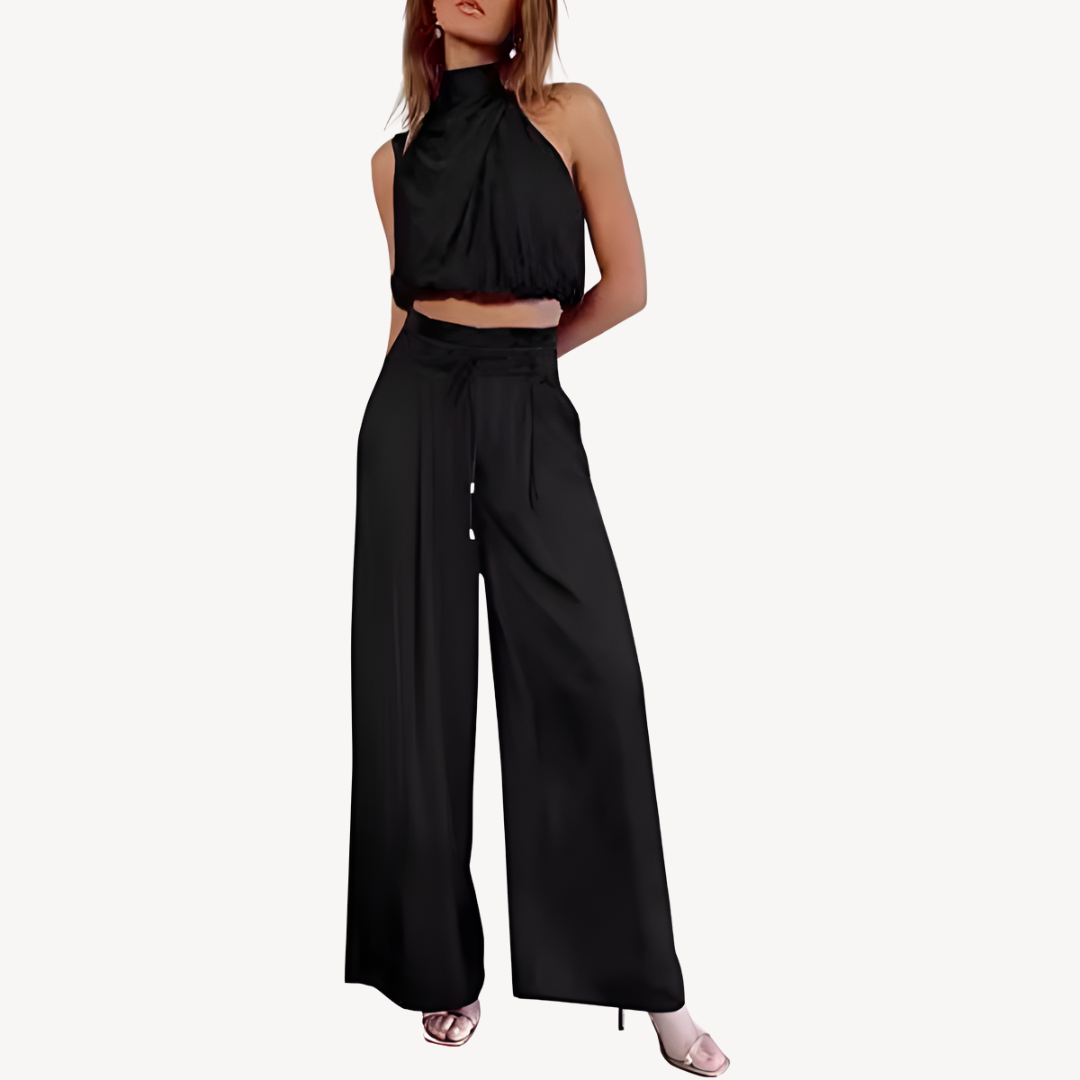 Women's Satin Two-Piece Set