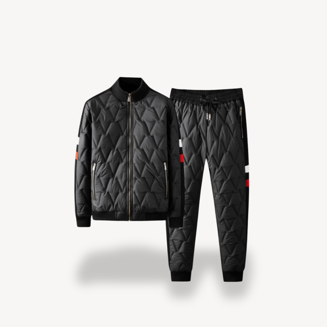 Men's Quilted Jacket and Pants Set