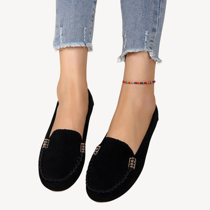 Women's Leather Orthopedic Slip-On Flats