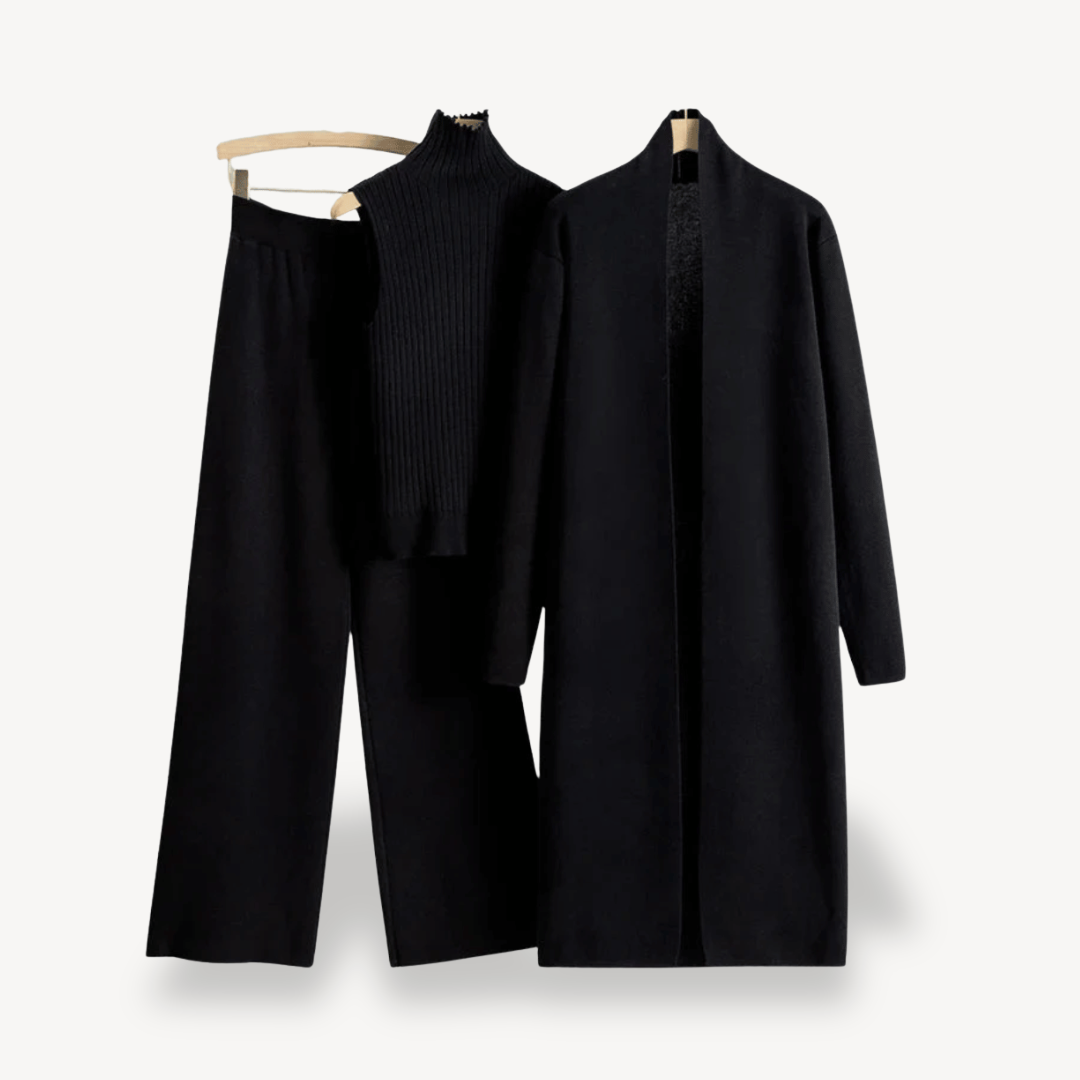 Women's 3-Piece Set – Sweater, Pants & Coat