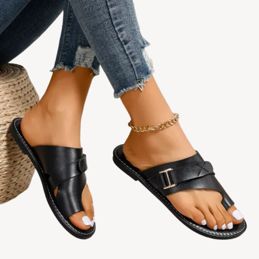 Women's Orthopedic Slide Sandals with Adjustable Strap