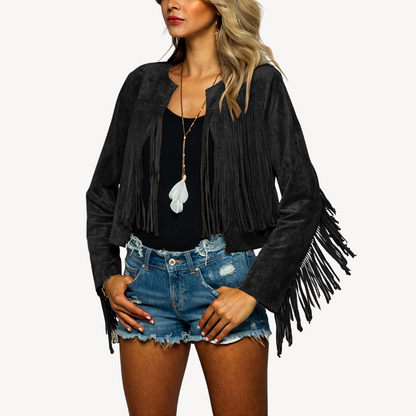 Women's Suede Fringe Jacket