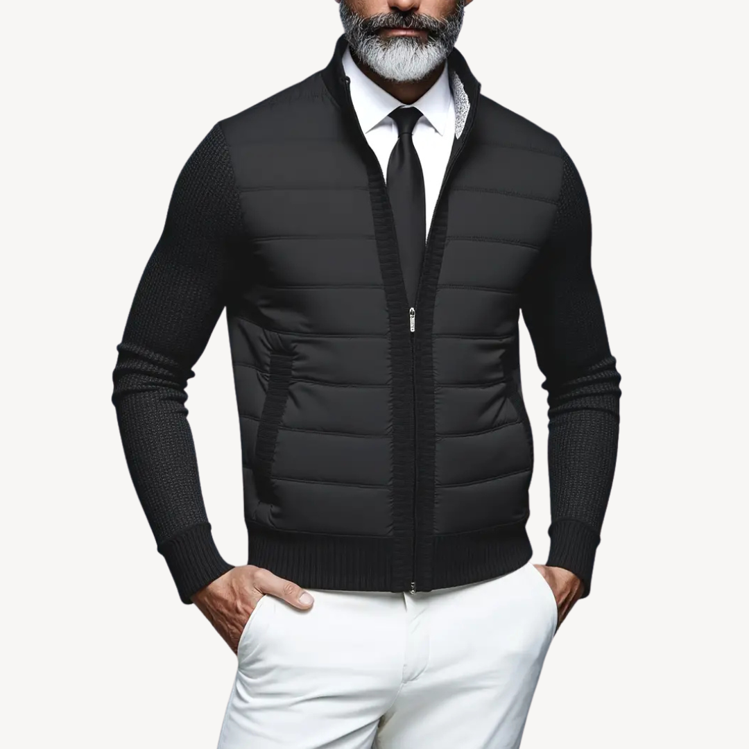 Men's Knitted Hybrid Puffer Jacket