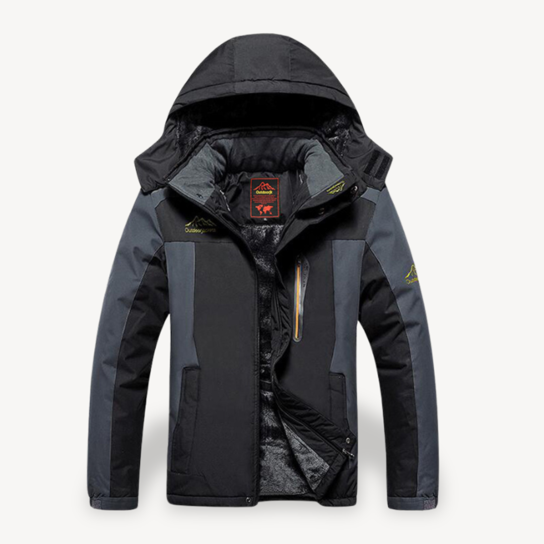 Men's Waterproof Fleece Ski Jacket