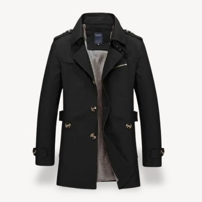 Men's Casual Slim Fit Trench Coat