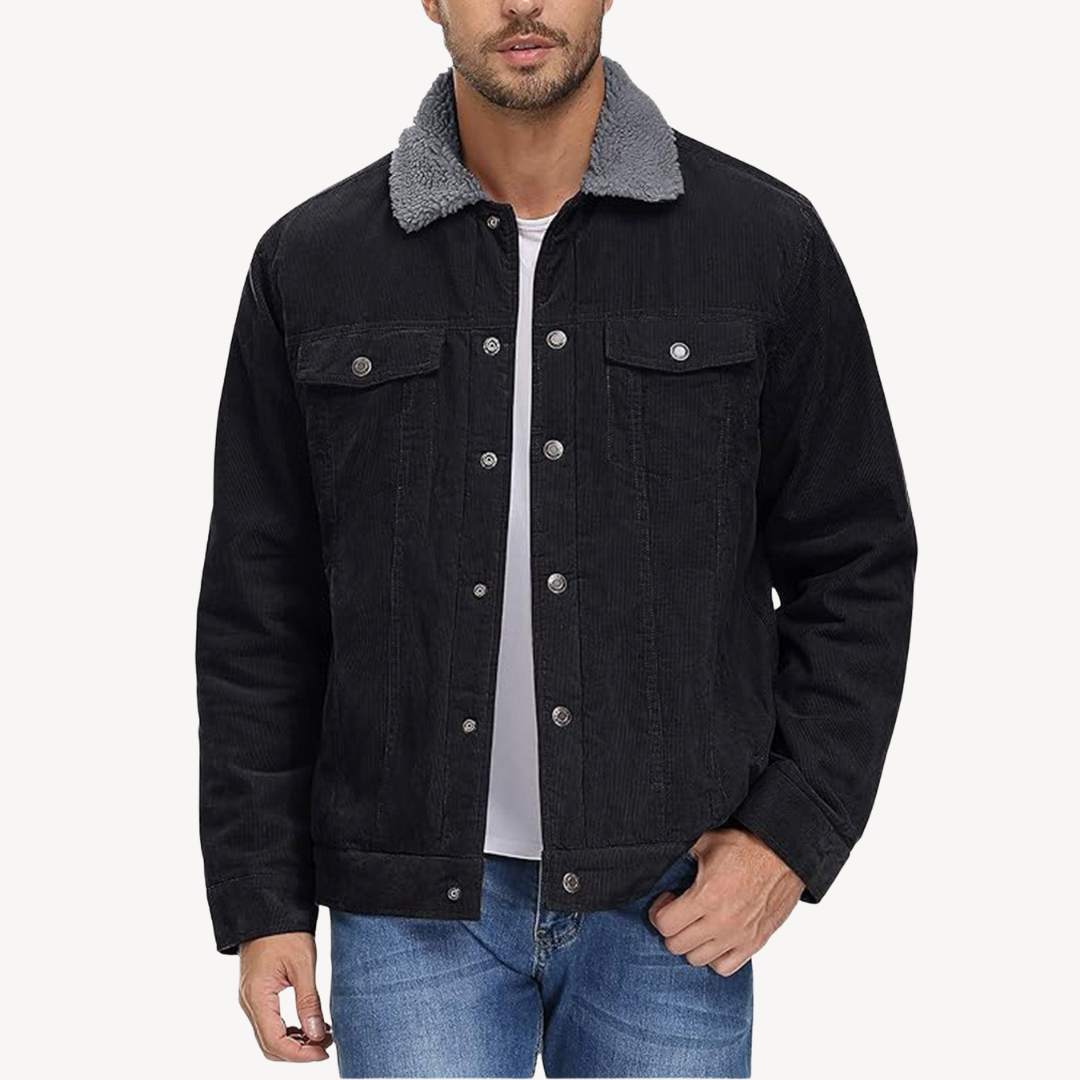 Men's Sherpa Lined Corduroy Jacket