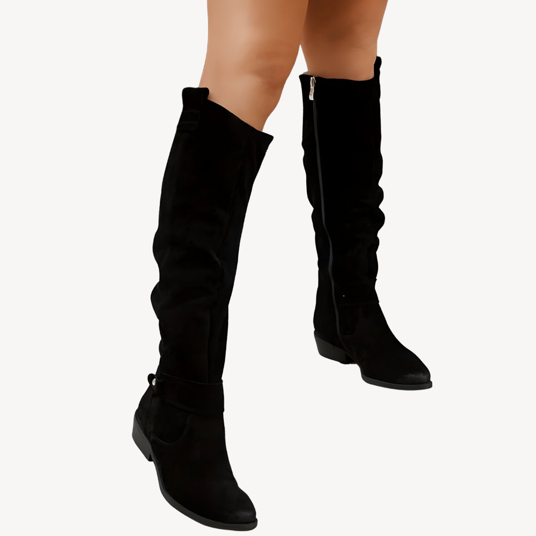 Women's Suede Slouchy Knee-High Boots