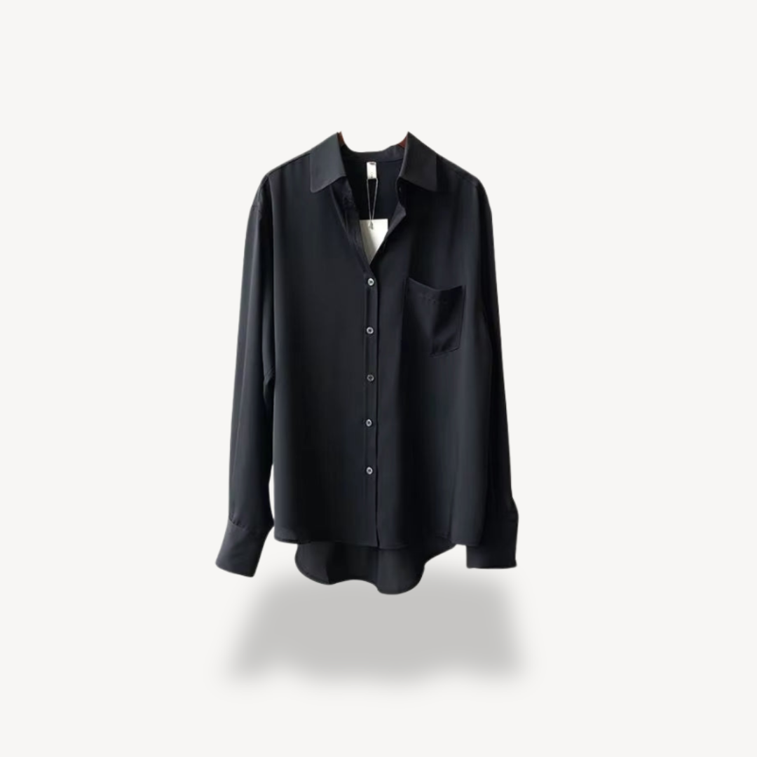 Women's Button-Down Satin Shirt