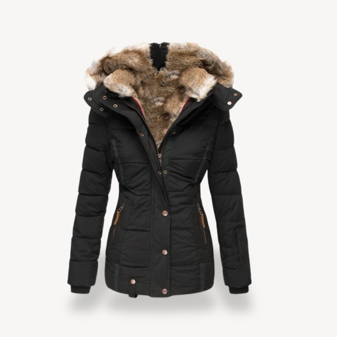 Women's Faux Fur Lined Puffer Jacket