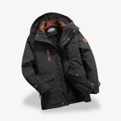 Winter Parka Jacket with Fleece Lining