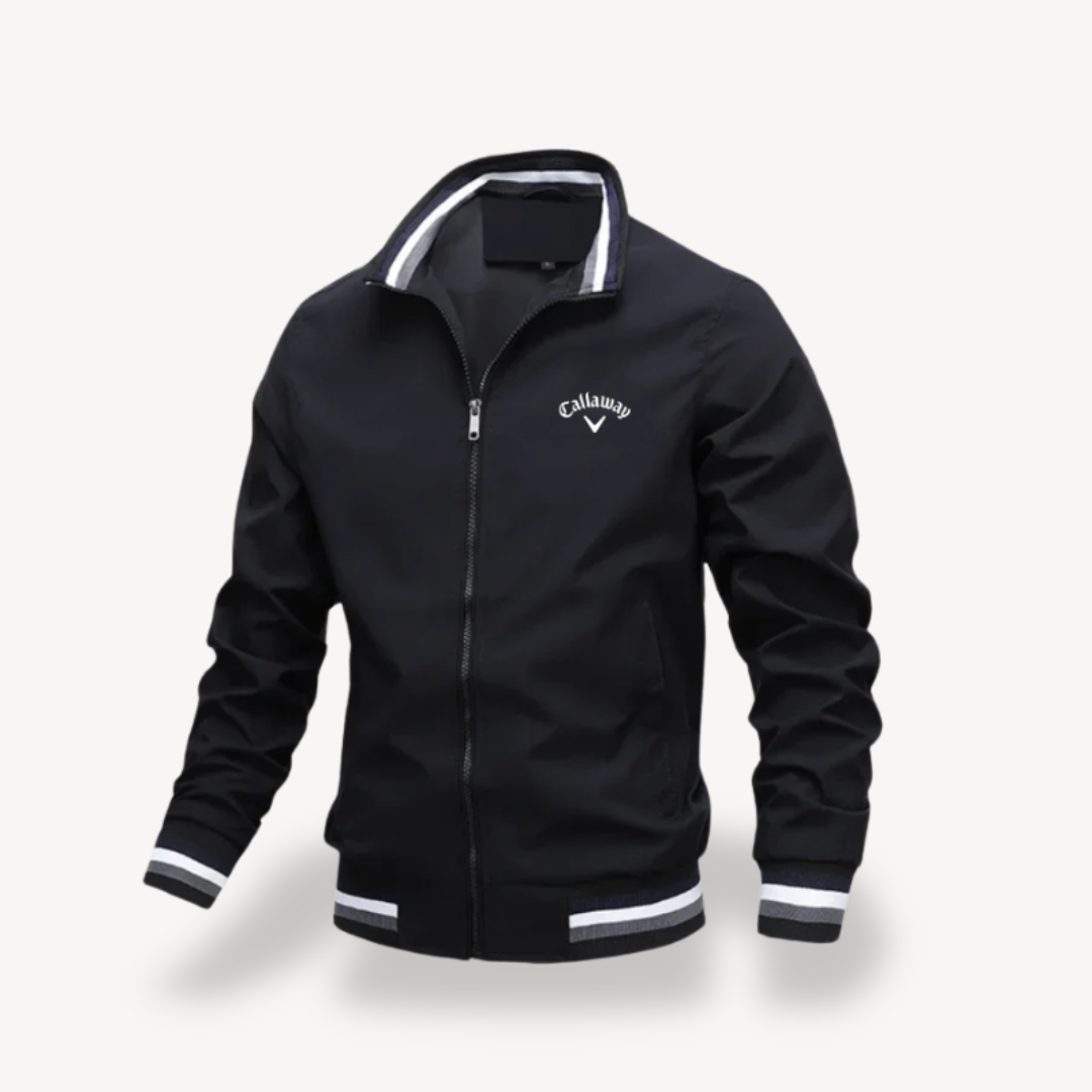 Men’s Lightweight Ribbed Golf Windbreaker