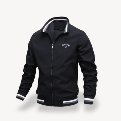 Men’s Lightweight Ribbed Golf Windbreaker