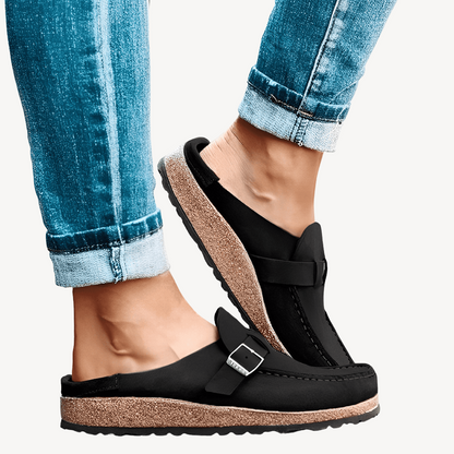 Orthopedic Loafers for Women with Buckle