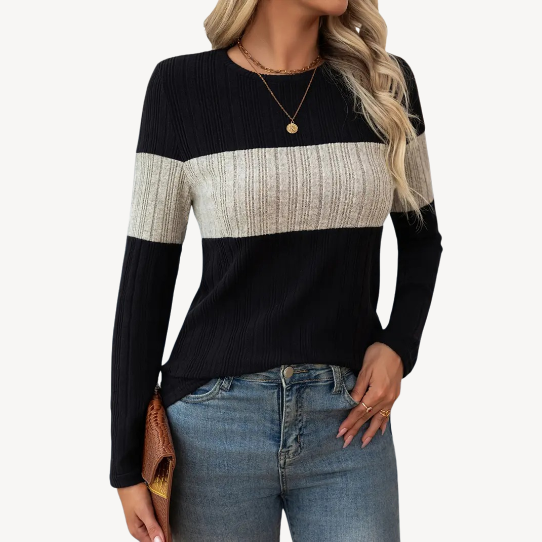 Striped Long Sleeve Top for Women