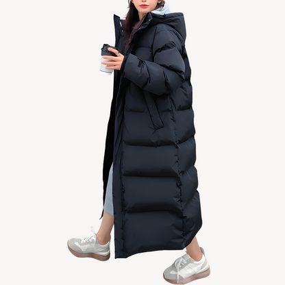 Puffer Coat with Hood for Women