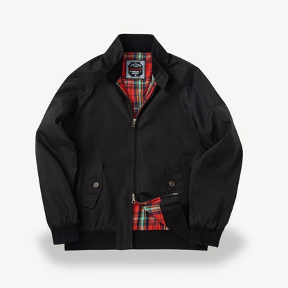 Men's Plaid Lined Harrington Jacket