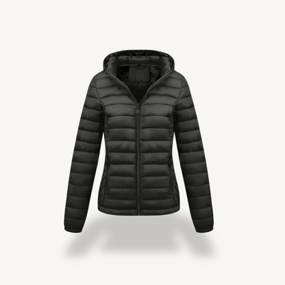 Women’s Quilted Puffer Jacket with Hood