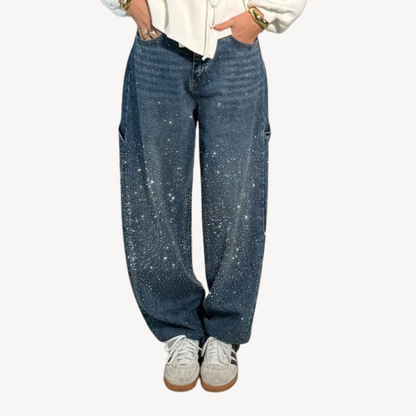 Starry Cargo Jeans for Women
