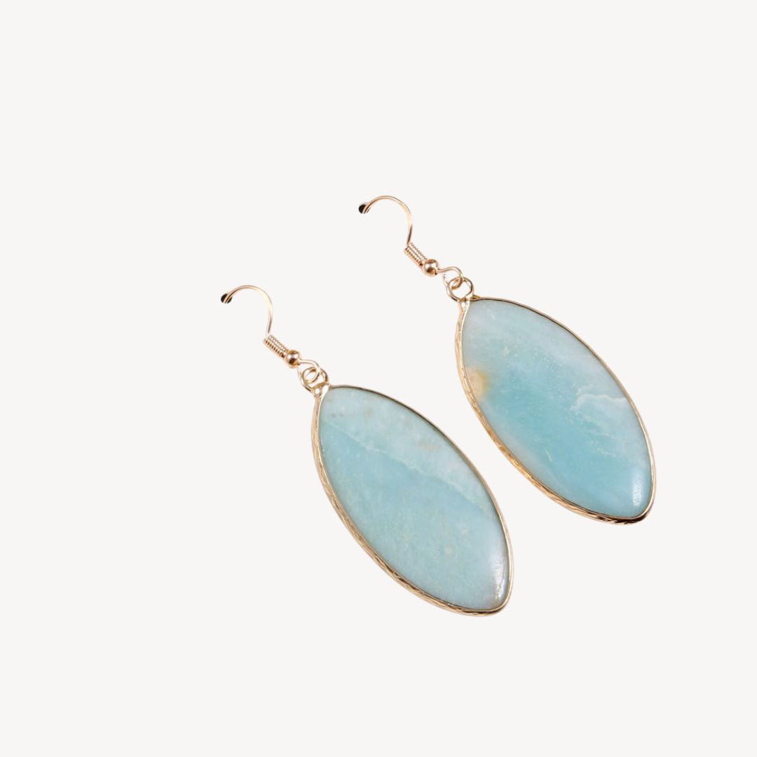 Gemstone Drop Earrings