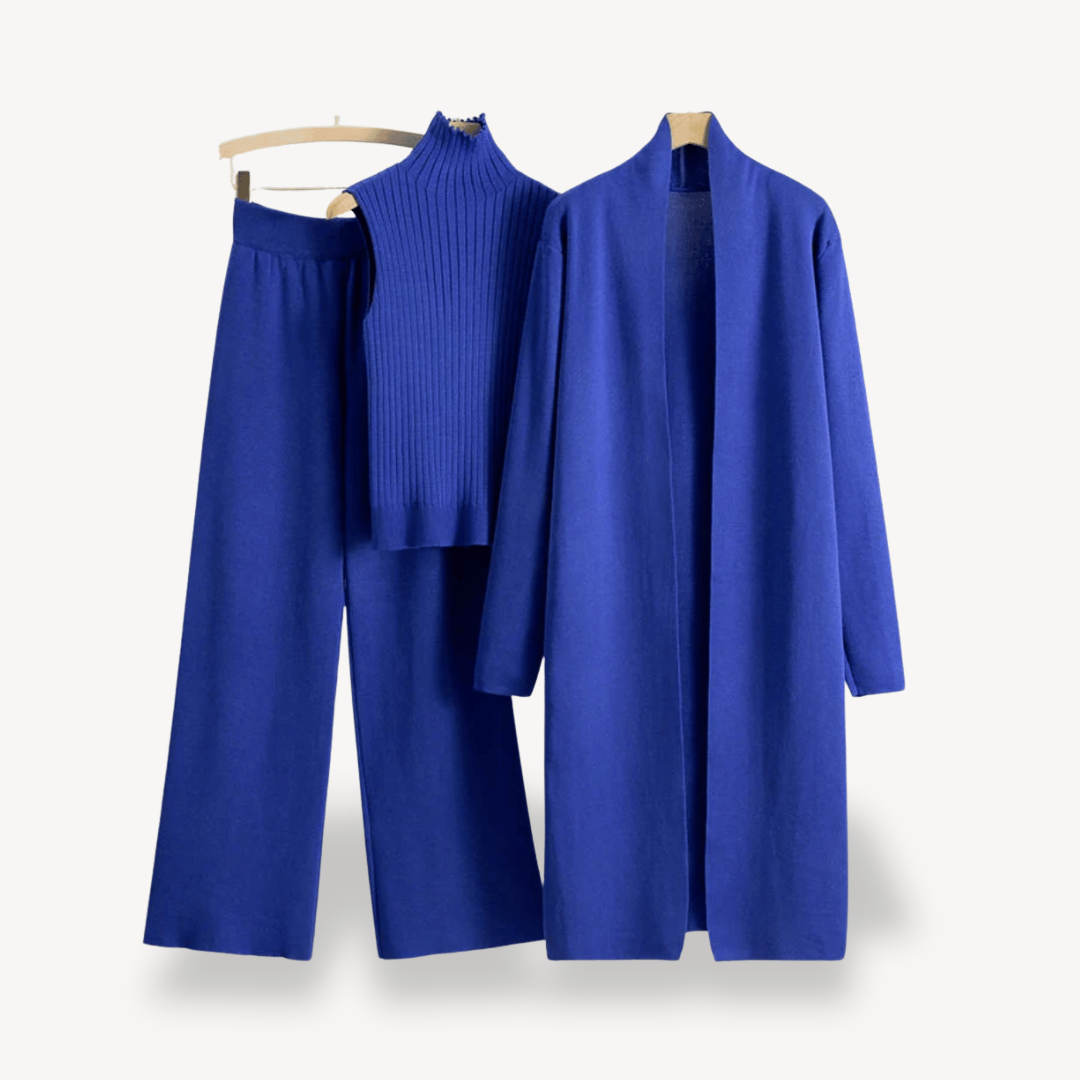 Women's 3-Piece Set – Sweater, Pants & Coat