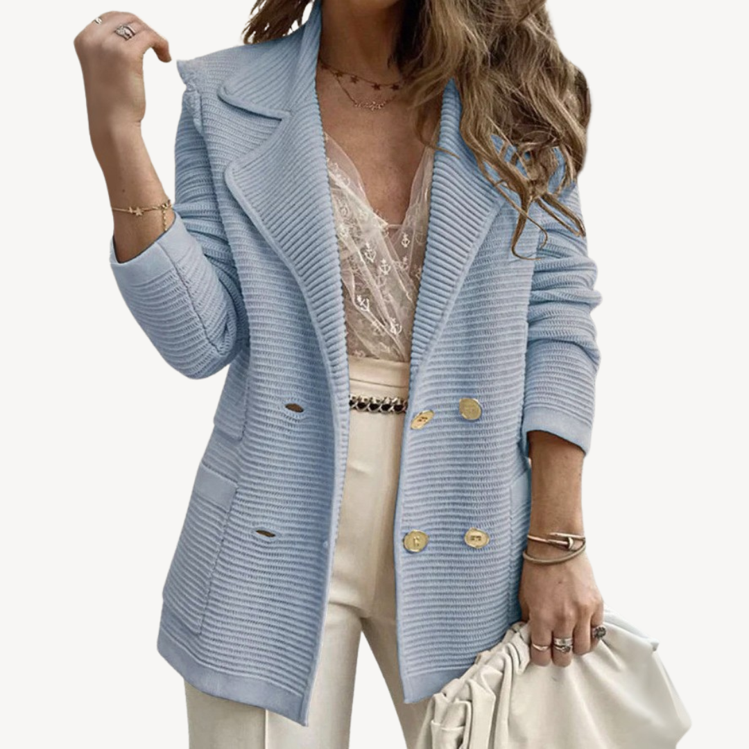 Women's Ribbed Blazer Jacket