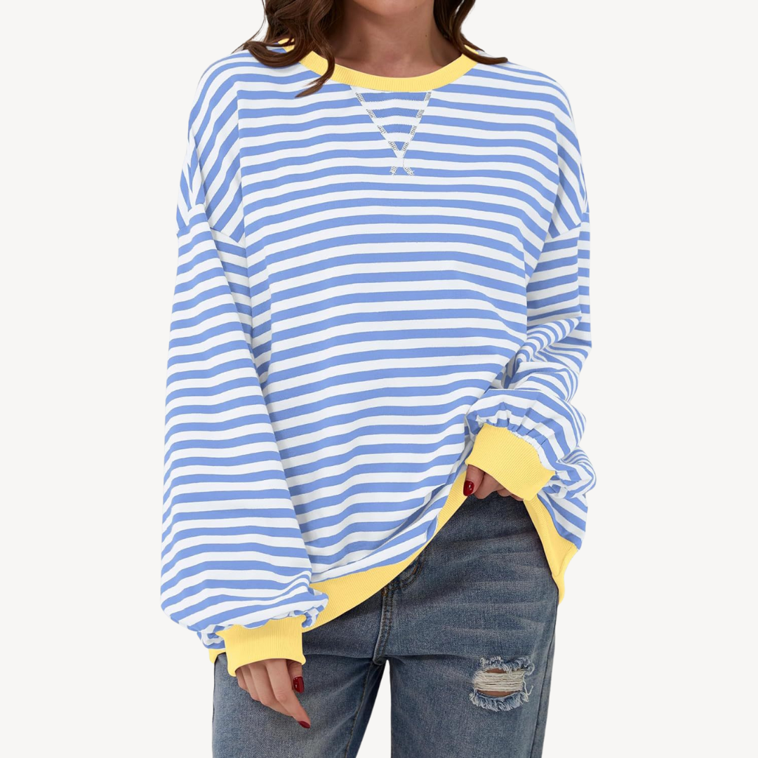 Women's Striped Long Sleeve Top