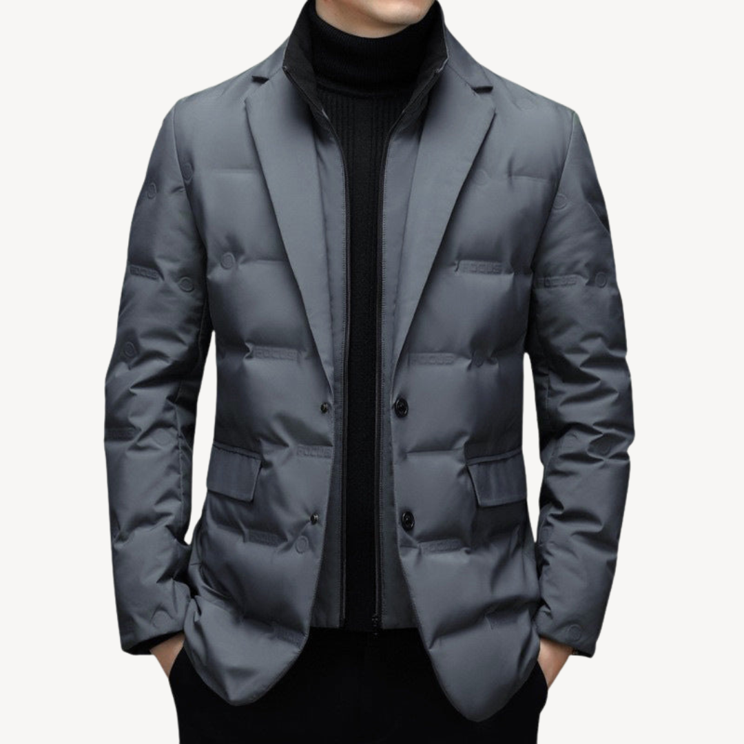 Winter Coat Puffer Blazer Jacket for Men