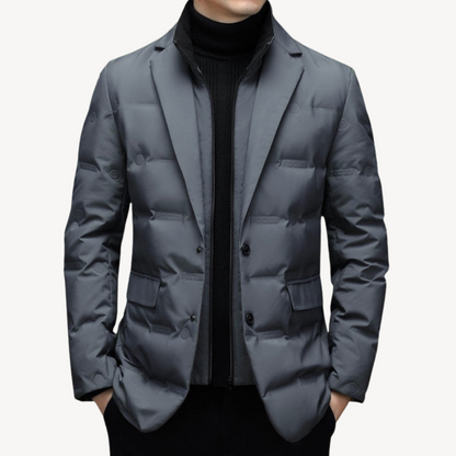 Winter Coat Puffer Blazer Jacket for Men