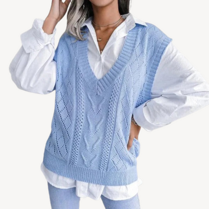 Women’s Knit V-Neck Sweater Vest