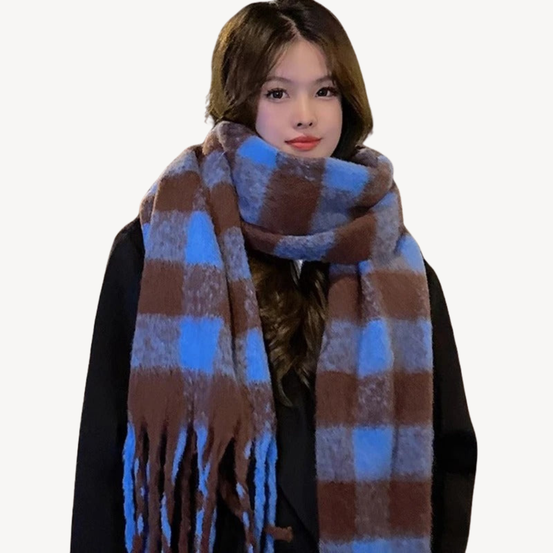 Plaid Woolen Scarf