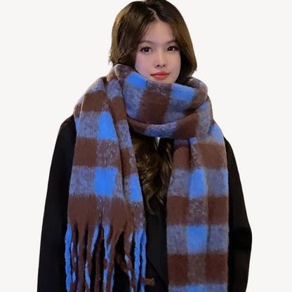 Plaid Woolen Scarf