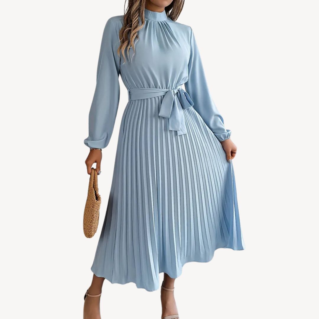 Pleated Midi Dress Women