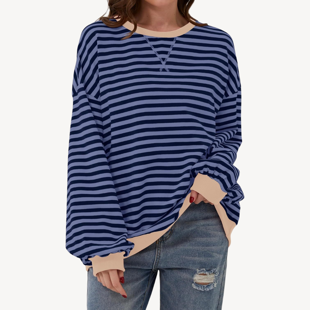 Women's Striped Long Sleeve Top