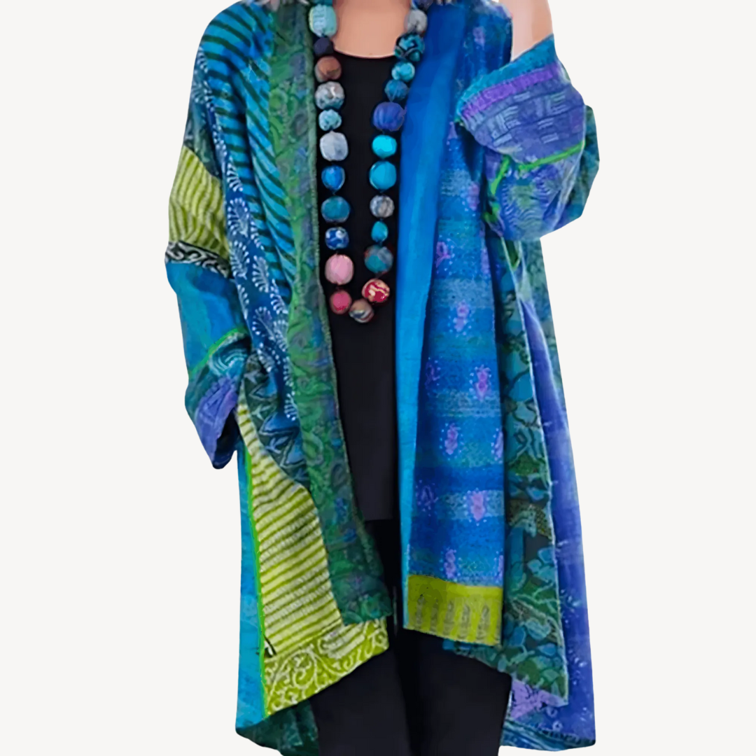 Patterned Kimono Cardigan for Women