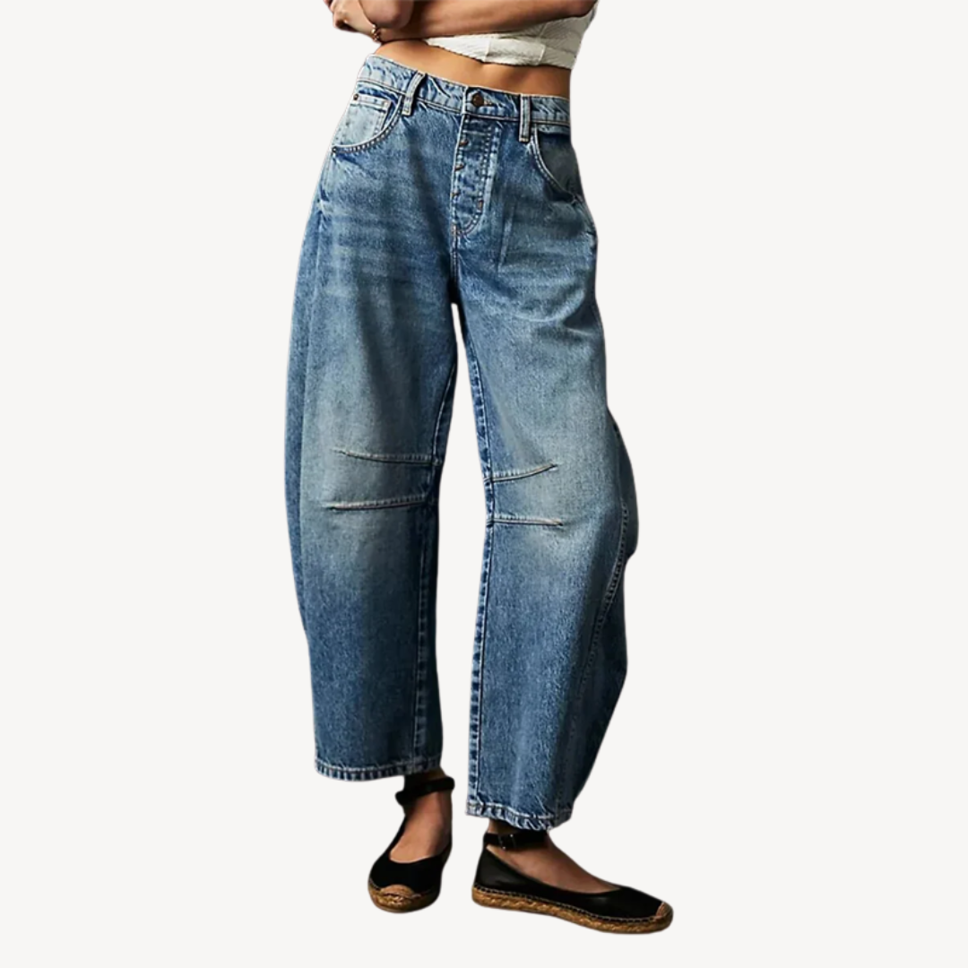 Women's Wide-Legged Denim Pants