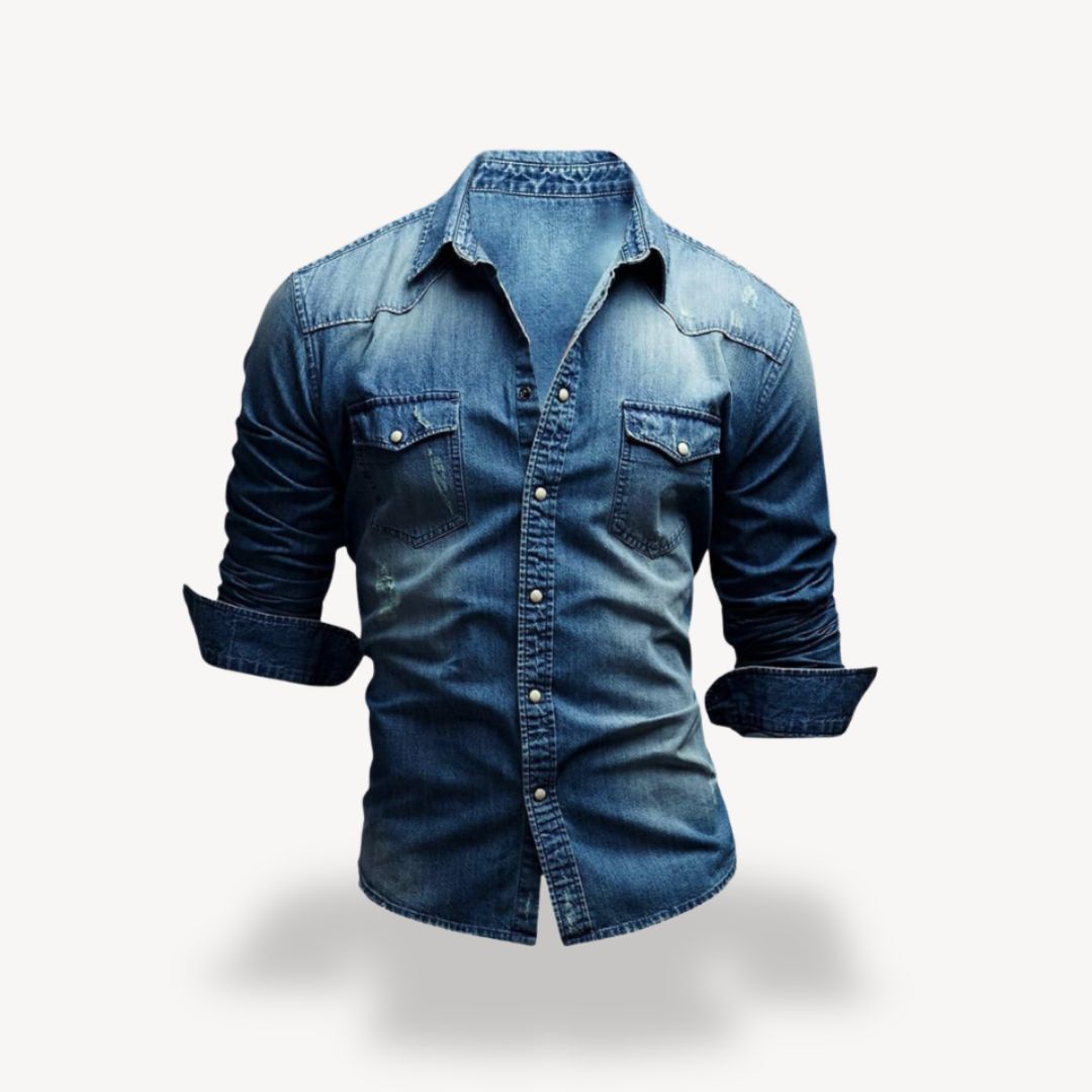 Denim Western Shirt Men's