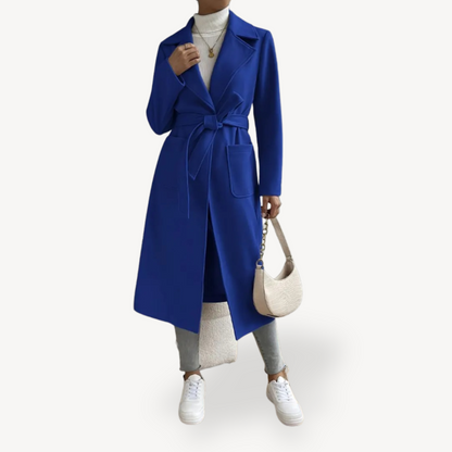 Women's Long Open Coat with Pockets