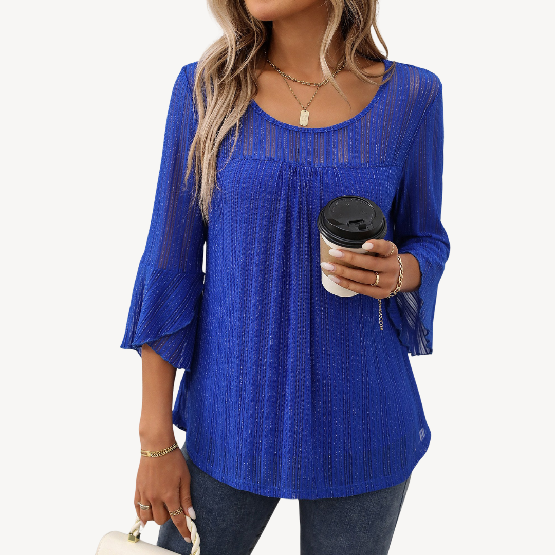 Bell Sleeve Tunic Top for Women