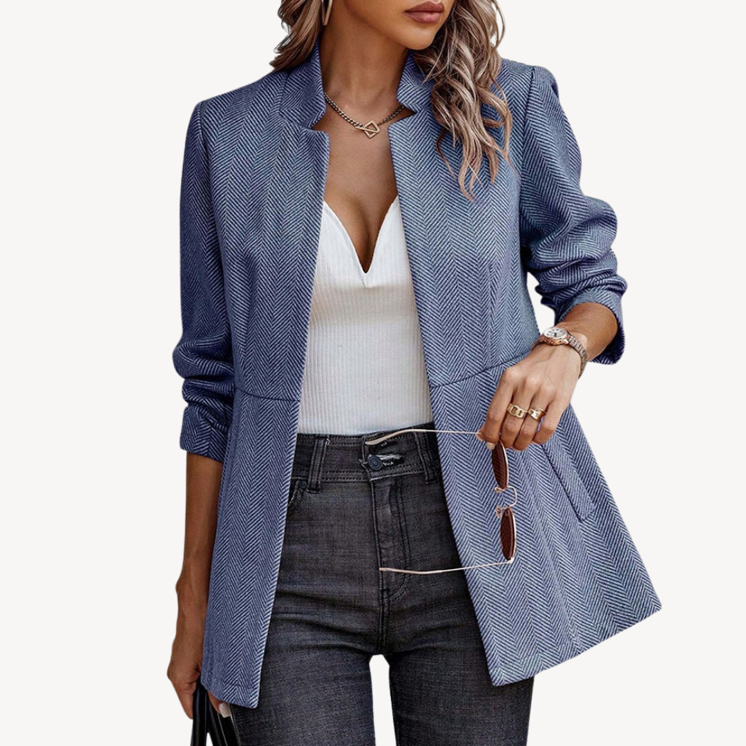 Women’s Herringbone Blazer Jacket