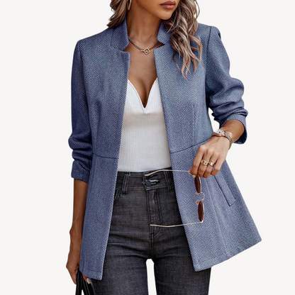 Women’s Herringbone Blazer Jacket