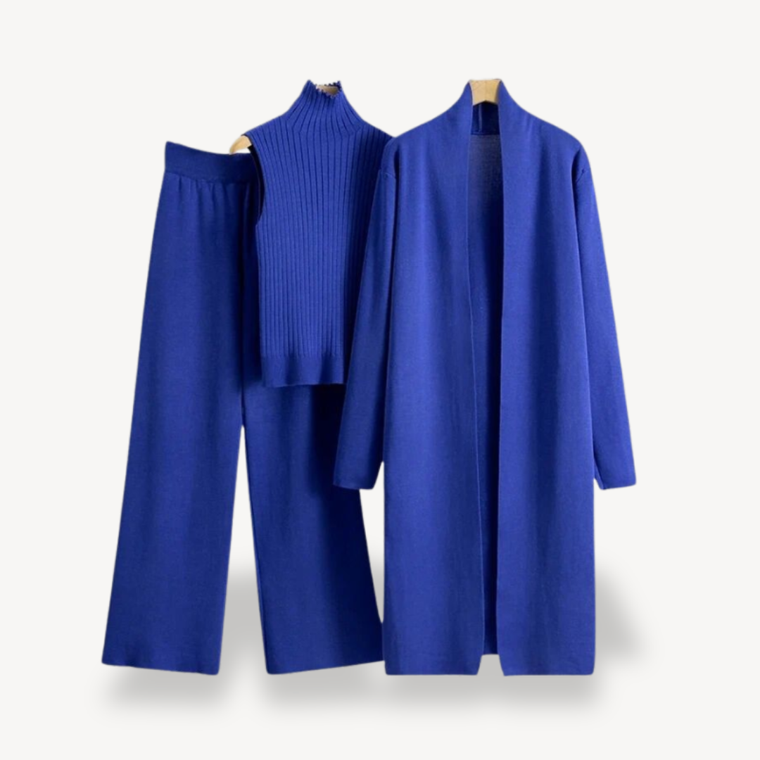 Women’s Ribbed Knit 3-Piece Set
