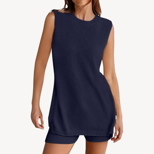 2-Piece Sleeveless Top & Shorts Set for Women