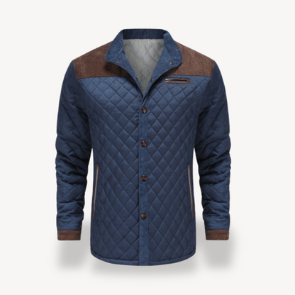 Men’s Quilted Jacket with Button Closure